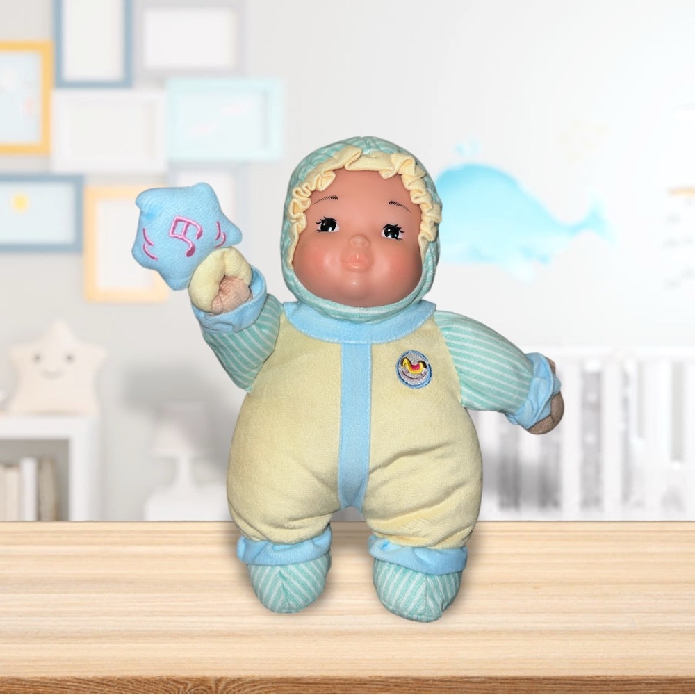 Kaplan My 1st Baby Asian Doll 12" Soft Body Doll With Rattle